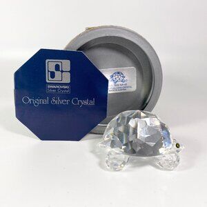 Swarovski Crystal 010037 Turtle Tortoise Figurine with Original Box CoA Retired